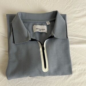 Paper Denim & Cloth Light Blue Quarter-Zip Shirt